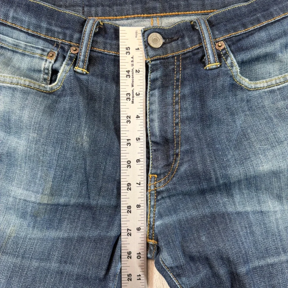 Levis 504 Regular Straight Fit Jeans Mens 31x32 Blue Denim Bought In London